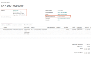 factura argentina con sello de exento iva 1