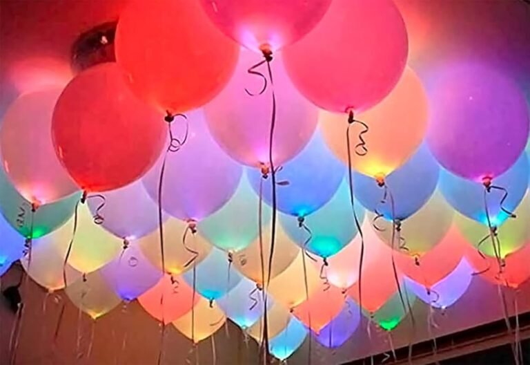 Cómo decorar con globos transparentes con luces para eventos