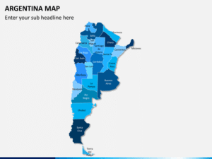 mapa de argentina con simbolos de comunicacion