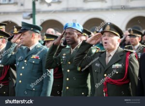 soldado argentino en uniforme de gala