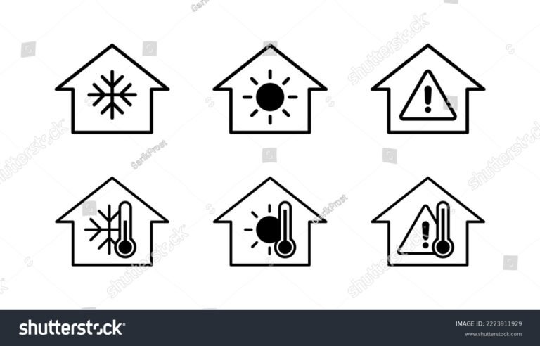 termostato moderno con icono de sol