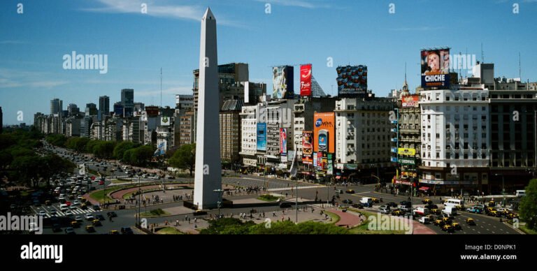 vista panoramica del obelisco buenos aires